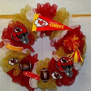 KANSAS CITY CHIEFS WREATH